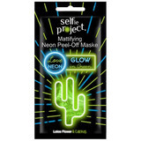 Cactus Neon Glow in Green Mattierende Peeling-Maske, 10 ml, Selfie Project