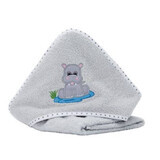 Hiccup hooded towel, grey, 75x75 cm, Fillikid