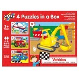 Satz von 4 Puzzles Fahrzeuge, + 3 Jahre, Galt