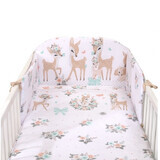 Bedding set with side protection, 120x60 cm, Caprioara, Amy