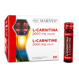 L-Carnitin Flüssigkeit 2000 mg, 20 Fläschchen, Marnys