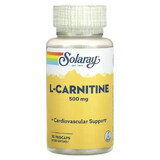 L-Carnitin 500mg Solaray, 30 vegetarische Kapseln, Secom
