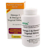 Omega 3 & Omega 6 pflanzlich, 900 mg, 40 Kapseln, Hofigal