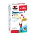 Omega 3 Vitamina A+D+E+C para niños, 30 cápsulas, Doppelherz