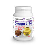 Omega 3-6-9 Leinsamenöl 500 mg und Vitamin E, 30 Kapseln, Noblesse