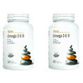 Omega 3 6 9 pack, 60 + 60 capsules (1+1), Alevia