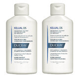 Packung Shampoo zur Kopfhautreduzierung mit Anti-Rückfall-Wirkung Kelual DS, 100 ml + 100 ml, Ducray