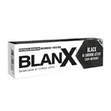 Aufhellende Zahnpasta mit natürlicher Aktivkohle Blanx Black, 75 ml, Coswell