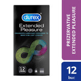 Prezervative Extended Pleasure, 12 bucati, Durex