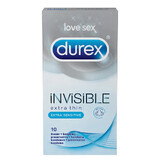 Kondom Invisible Extra Thin Extra Sensitive, 10 Stück, Durex