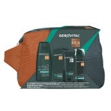 Set Gerovital Men Balsam dupa ras 100ml, Spuma de ras 200ml, Gel de dus 400ml, Farmec