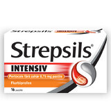 Strepsils Intensive Zuckerfrei Orangengeschmack, 16 Tabletten, Reckitt Benckiser Healthcare