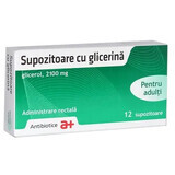 Glyzerin-Zäpfchen Erwachsene, 12 Zäpfchen, Antibiotice SA