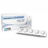 Glyzerin-Zäpfchen für Erwachsene, 10 Stück, Țis Farmaceutic
