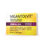 Vigantolvit 2000 I.U./S.V. Vitamin D3, 60 Kapseln, Catalent