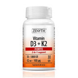 Vitamin D3 + K2 Forte, 30 Kapseln, Zenyth