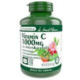 Vitamin C 1000 mg Zitrone mit Muskatblüte und Acerola, 100 Tabletten, Pro Natura