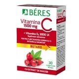 Vitamin C 1500 mg RETARD + Vitamin D3 3000 IU, 30 Tabletten, Beres