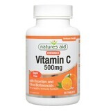Vitamina C 500mg fără zahăr, 50 tablete masticabile, Natures Aid