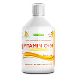 Vitamin C Flüssig 1000 Mg + Vitamin D3 + Zink, 500ml, Swedish Nutra