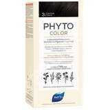 Permanentes Haarfärbemittel Farbton 3 Dunkelbraun, 50 ml, Phyto