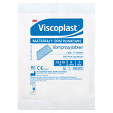 Viscoplast, sterile Mullkompressen, 17-fädig, 8-lagig, 10 cm x 10 cm, 3 Stück