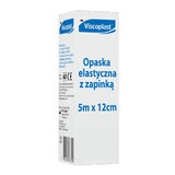 Viscoplast, elastische Bandage mit Schnalle, 5m x 12cm, 1 Stück