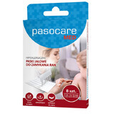 Pasocare Med, wound closure strips, sterile, hypoallergenic, 8 pieces