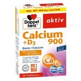 Calcium 900 mg + D3 + Biotin + Folsäure, 30 Tabletten, Doppelherz