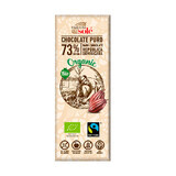 Ciocolata neagra ecologica 73% cacao, 25g, Pronat