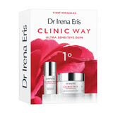 Dr Irena Eris Clinic Way 1° Tagesglättende aktiv glättende Tagescreme LSF15 50 ml + Augencreme Reduziert Müdigkeitserscheinungen 15 ml