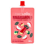 Rhubarb and apple Owolovo mousse in a tube, 200 g