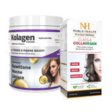 Noble Health Collagen + Vitamin C und Biotin Set, 100 g + Klasse A CollaVegan, 60 Kapseln