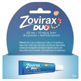 Zovirax Duo (50 mg + 10 mg)/g, Creme, 2 g 