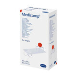 Medicomp, sterile, nicht gewebte Kompressen, 4 Lagen, 30 g/m2, 10 cm x 20 cm, 50 Stück.