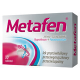 Metafen 200 mg + 325 mg, 10 compresse