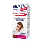 Ibufen für Kinder Forte Himbeergeschmack 200 mg/ 5ml, Suspension zum Einnehmen ab 3 Monaten, 100ml