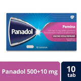 Panadol Femina 500 mg + 10 mg, 10 Filmtabletten