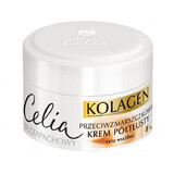 Celia Kolagen, Kollagen und Ziegenmilch, Anti-Falten Halbfettcreme, empfindliche Haut, 50 ml