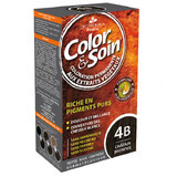 Color&amp;Soin, vopsea de păr, 4B castaniu, 135 ml