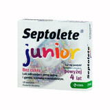 Septolete Junior 1,2 mg, für Kinder ab 4 Jahren, Kirschgeschmack, 18 Lutschtabletten