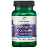 Swanson Chromium Picoliante, Chrom 200 µg, 200 Kapseln