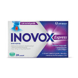 Inovox Express 2 mg + 0.6 mg + 1.2 mg, mint flavor, 24 tablets