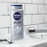 Nivea Men Silver Protect, 3-in-1-Duschgel für Gesicht, Körper und Haar, 250 ml