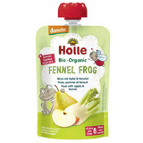 Holle, Fruitmousse in een tube, Venkel Kikker, peer, appel, venkel BIO, vanaf 6 maanden, 100 g