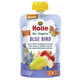 Holle, Fruitmousse in een tube, Blue Bird, peer, appel, bosbes met haver, na 6 maanden, 100 g