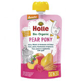 Holle, Fruchtmousse in der Tube, Birne Pony, Birne, Pfirsich und Himbeere, nach 8 Monaten, 100 g