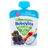 BoboVita JogoMi! Obst mit Joghurt in der Tube, Beerenobst mit Banane, 80 g