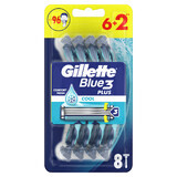 Gillette Blue 3 Cool, Einwegrasierer, 8 Stück