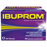 Ibuprom 200 mg, 50 Filmtabletten